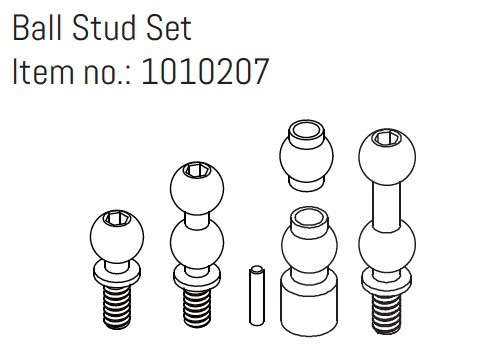 Hobby Plus Ball Stud Set - GOAT 240383