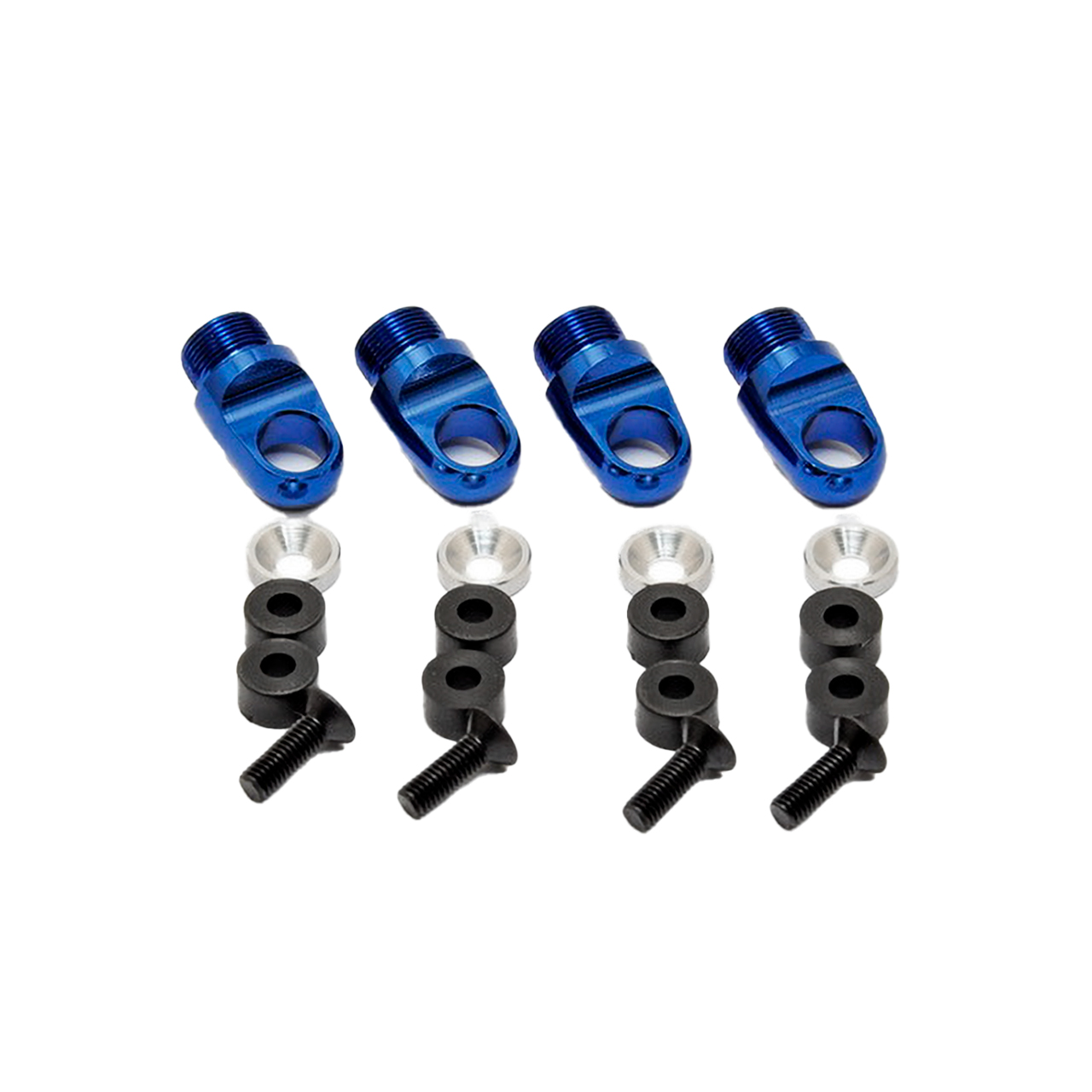 HoBao CNC Alu. Shock Cap, 4St. W/Gasket 230108