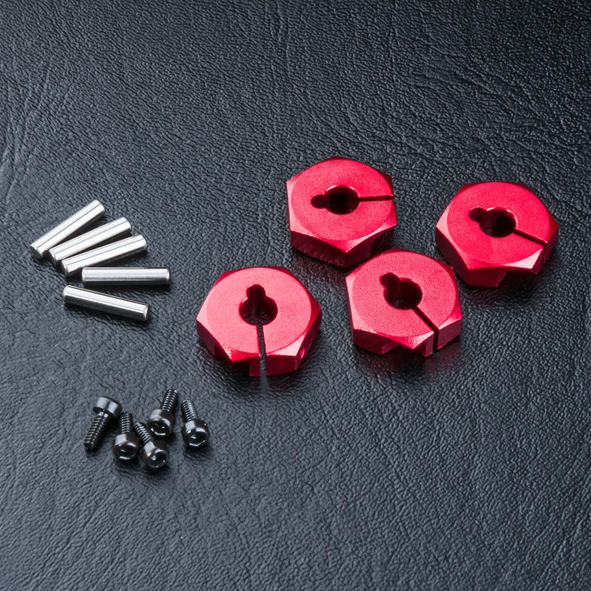 820044R Radmitnehmer Alu 4mm rot (4 Stück)