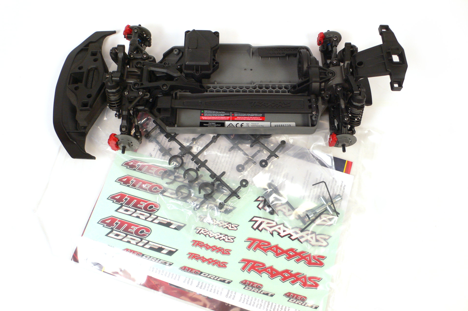 Traxxas 4Tec Drift Clipless 1:10 Chassis Roller Ersatzteilspender - Abbildung 4