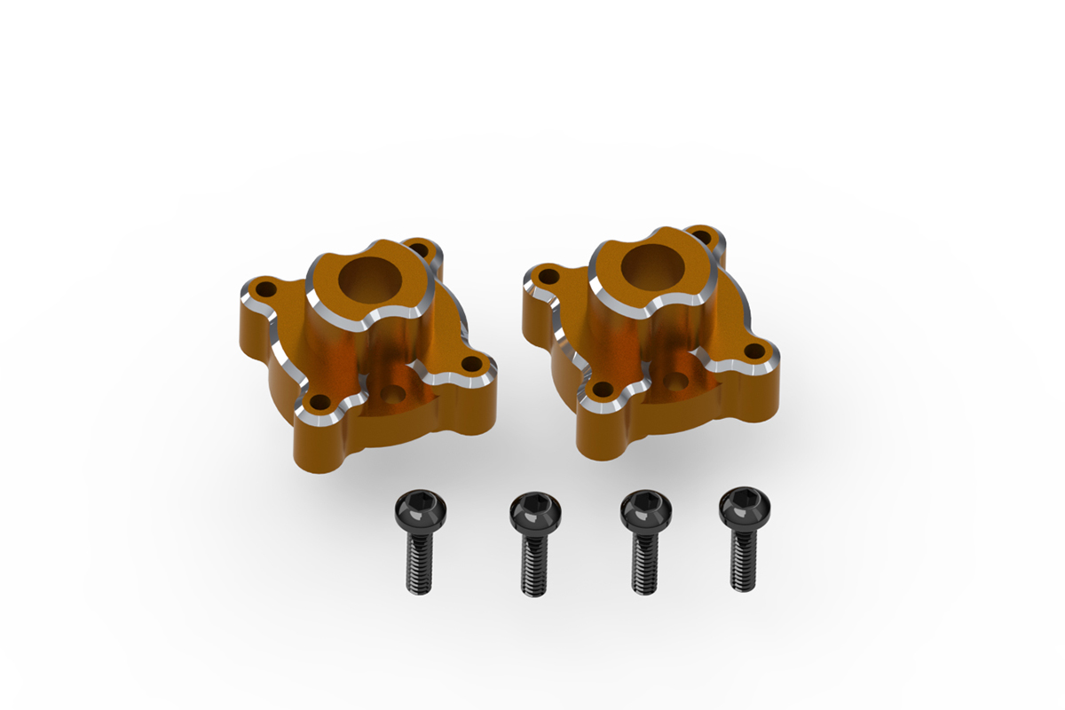 HPI Aluminum Radnaben Hinten Set (Orange/2St) 161154