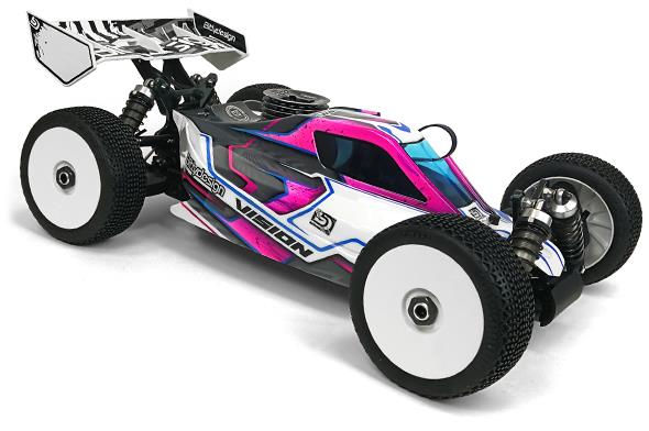 Bittydesign Vision clear 1/8 buggy body Mugen MBX8 Pre-cut Nitro BDVIS-MUGX8