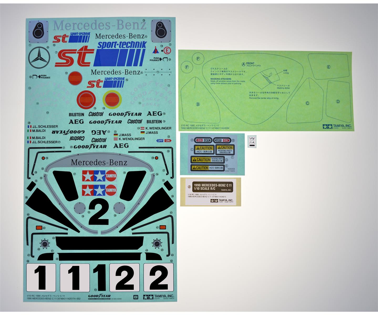 Tamiya 94248 Sticker MB C11 47484 Gr.C 319494248