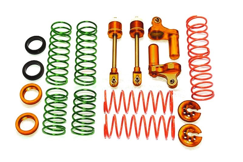 GPM Alu L-Shape Stoßdämpfer Ersatzteile mit Federn orange Traxxas X-MAXX