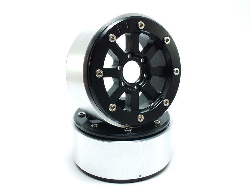 Metsafil Beadlock Wheels HAMMER schwarz/schwarz 1.9 (2 St.) ohne Radnabe MT5040BB