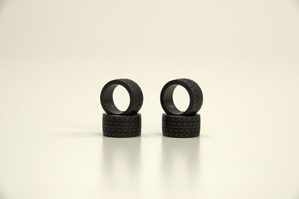 Kyosho Reifen Mini-Z Radial 40 Shore (4) Breit 11mm MZW38-40 - Abbildung 1