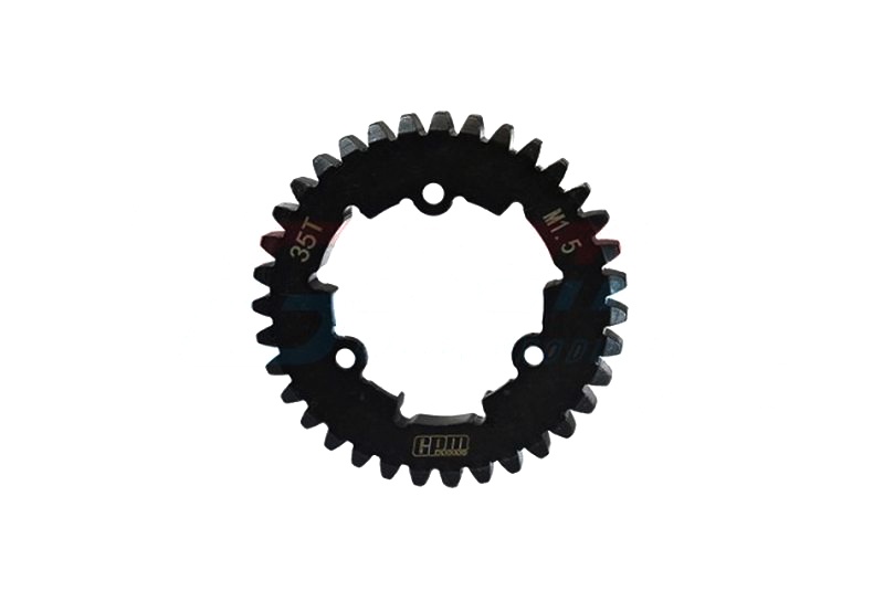 GPM Medium Carbon Stahl Hauptzahnrad 35Z (M1) Traxxas X-MAXX schwarz
