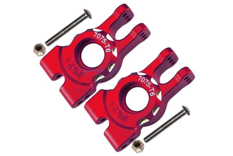 GPM Aluminium 7075-T6 Radträger hinten rot GPM Traxxas Sledge SLE022R