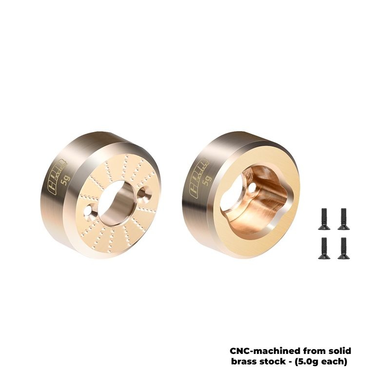 GPM Messing Radträger-Gewichte (5g) AXIAL 1/30 SCX30 FORD BRONCO/JEEP WRANGLER/CH SCX30/22XOC