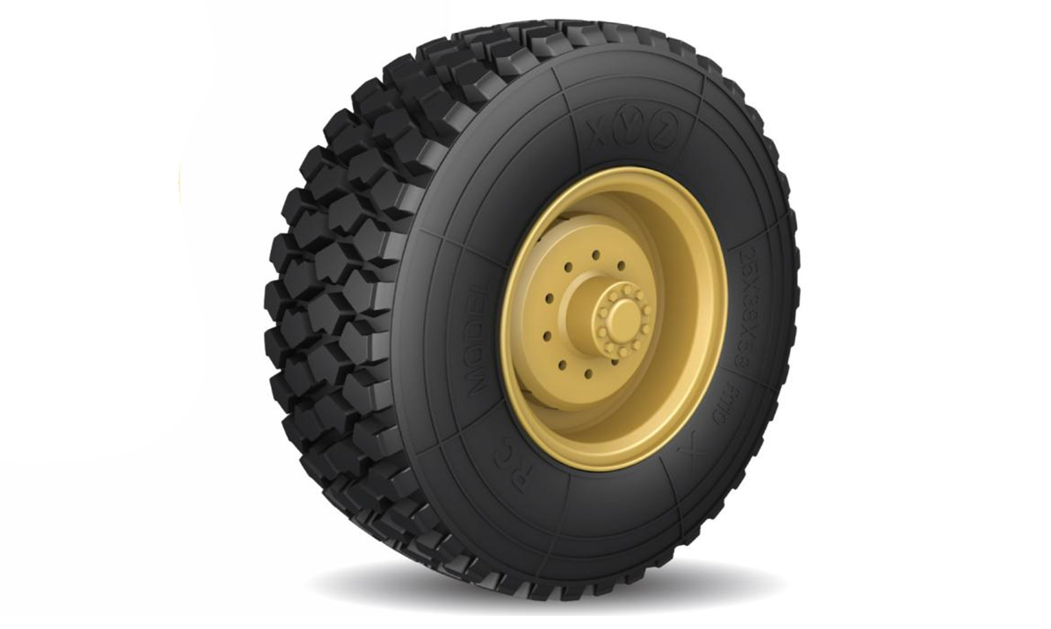 Amewi Komplettrad 4 Stück für 8x8 Truck sand T007