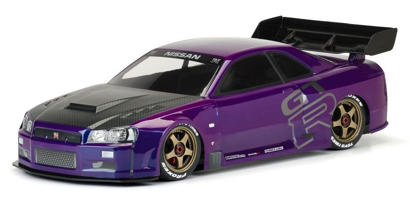 PROTOform 2002 Nissan Skyline GT-R Karo klar 1:7 fürARRMA Infraction 1584-00