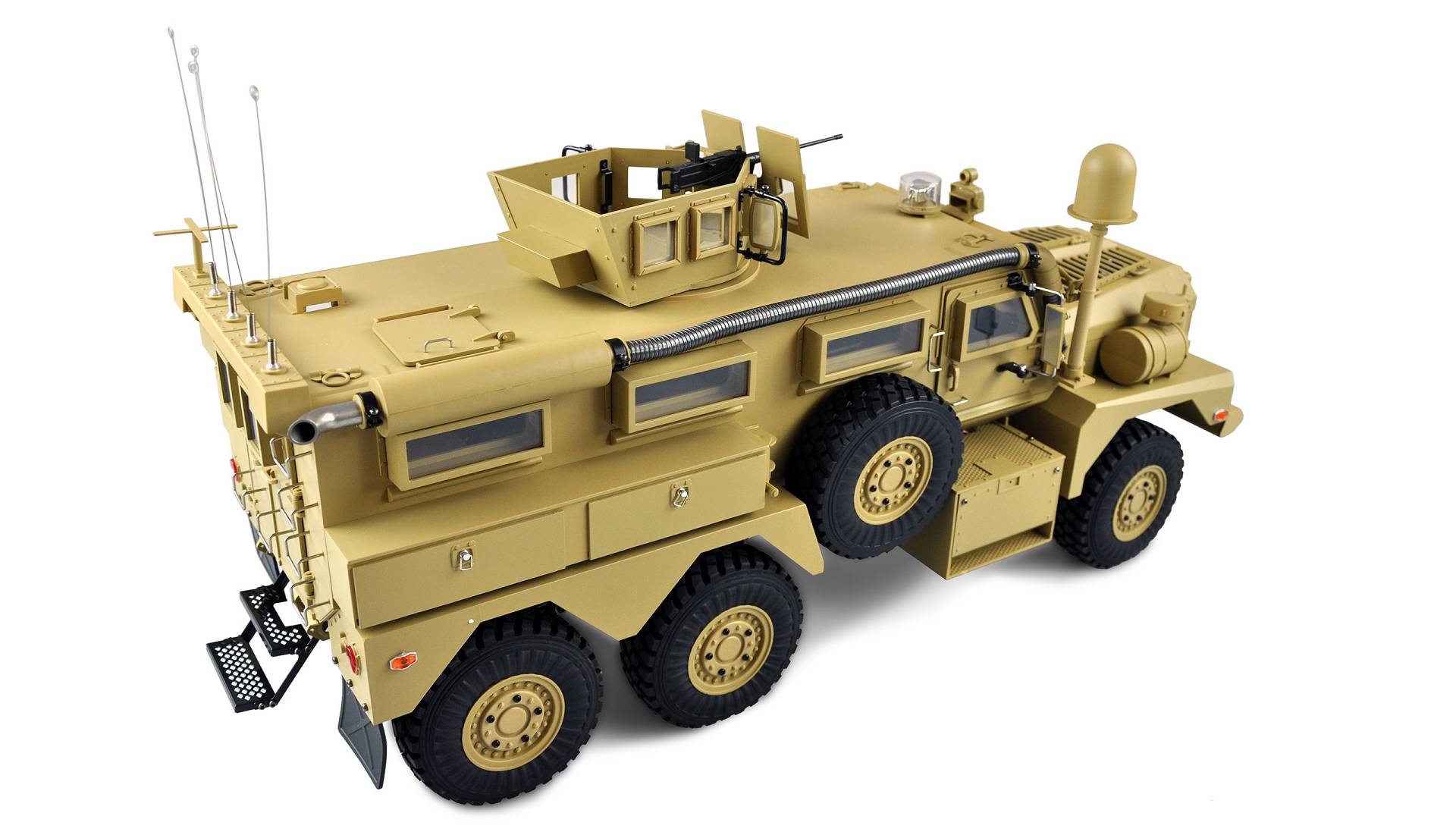 Amewi US-Miltitärfahrzeug MRAP 6x6 1:12 RTR, Licht, Sound & Rauch 22428