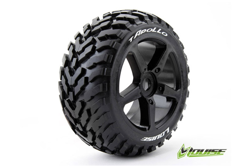 Louise T-APOLLO Race-Compound soft Speichen-Felge schwarz (2) 0 Offset L-T3252SB