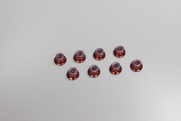 Kyosho STOPMUTTERN M4X5.6 ROT, (8) / 1360 1-N4056FN-R