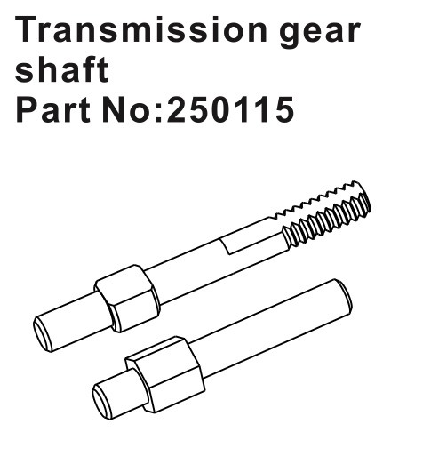 Hobby Plus Transmission Gear Shafts 250115