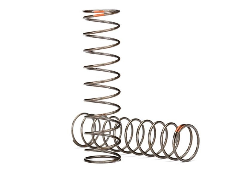 Traxxas Dämpfer-Feder (GTS)  Natural (0.39 rate) (2) Streifen orange 8044