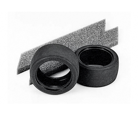 Tamiya 50547 1:10 Reifen (2) Slick 30mm breit (Bauk.) 300050547