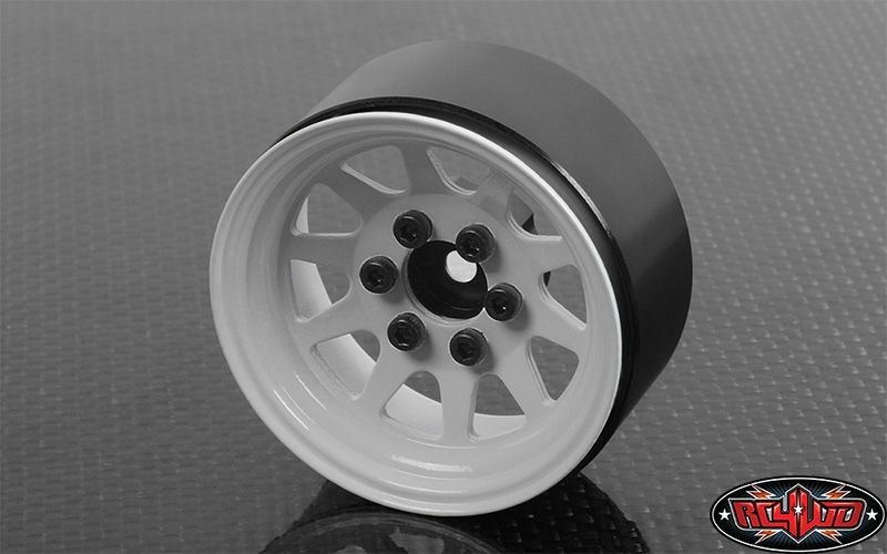 RC4WD OEM Stamped Steel 1.9 Single Beadlock Wheel (White) Z-Q0082