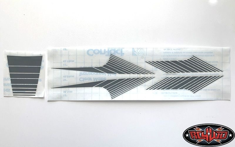 RC4WD Classic Stripes for 1985 4Runner Sheet (Grey) Z-B0213