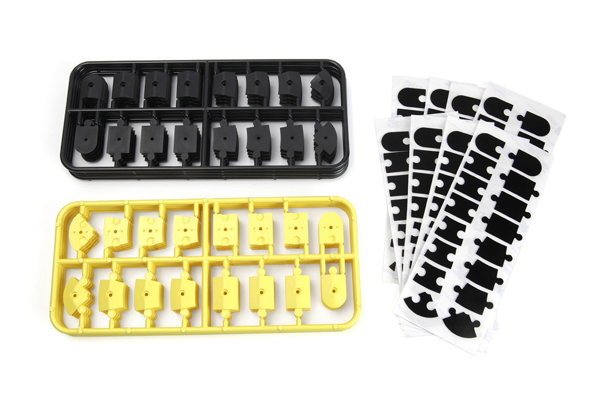 HPI nano-TTR Curb Set - Schwarz und Gelb 161411