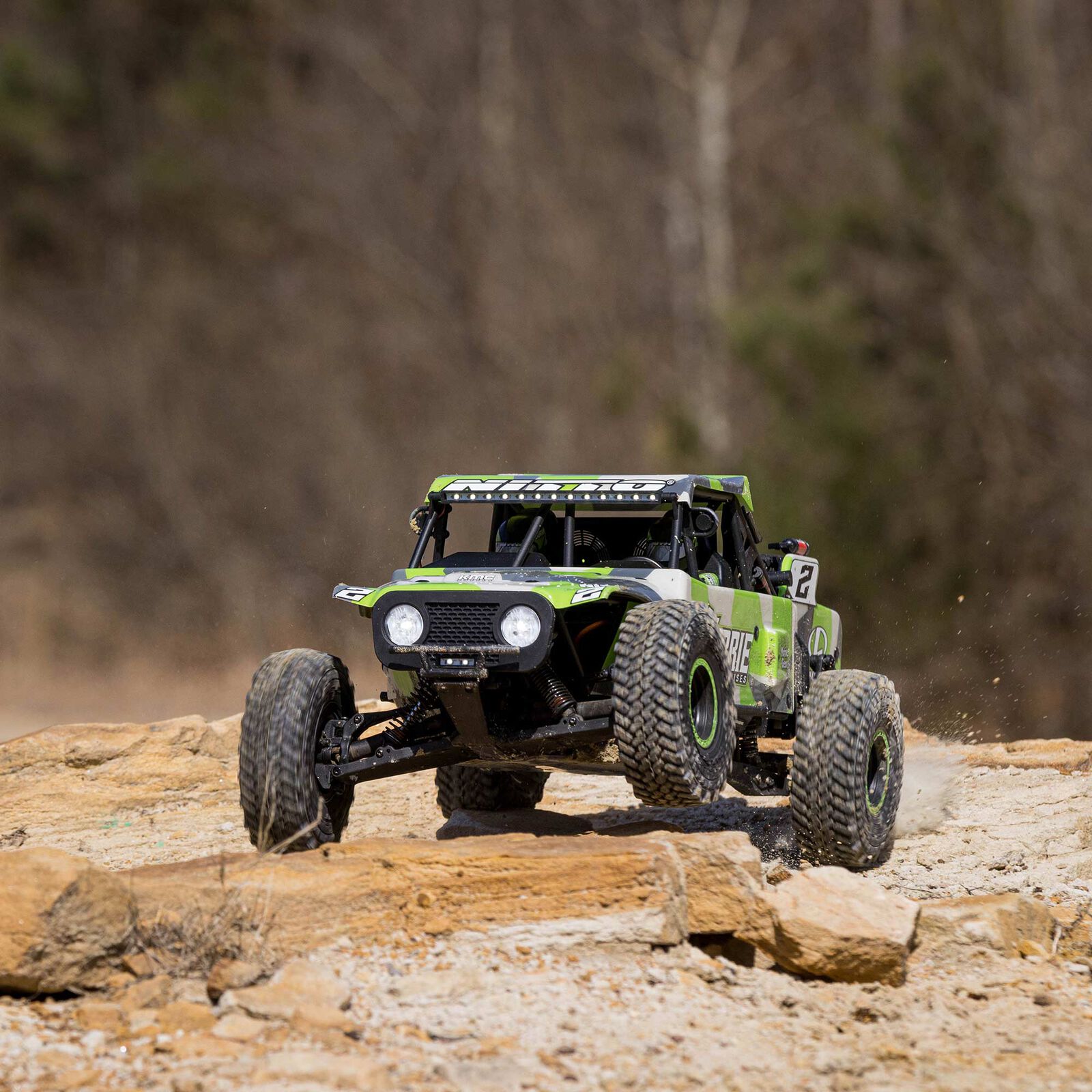 Losi Hammer Rey 1/10 4WD Rock Racer RTR Green LOS03030T2