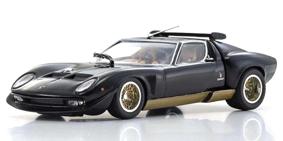 Kyosho 1:43 Lamborghini Miura SVR 1970 Black-Gold 03203BKG - Abbildung 1