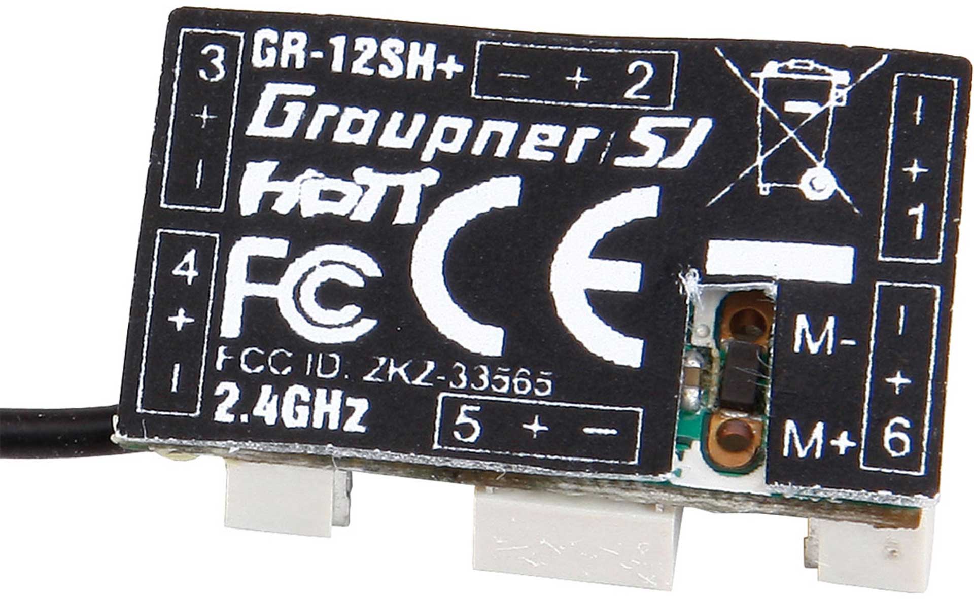 GRAUPNER GR-12SH+ 2,4GHZ HOTT 6K EMPFÄNGER 33565
