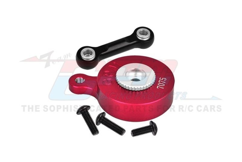 GPM Aluminium 7075 Direkt-Montage Servo-Saver 25T rot für div. ARRMA 1/10 & 1/8 Modelle MAM4025TSHR