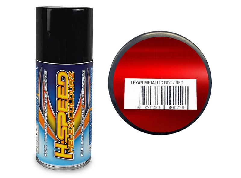 H-SPEED Lexan Spray Farbe Helex Metallic Rot 150ml HSPS030