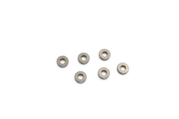 Kyosho SCHEIBEN ALU, 3X7X2MM GRAU (6) W0144GM