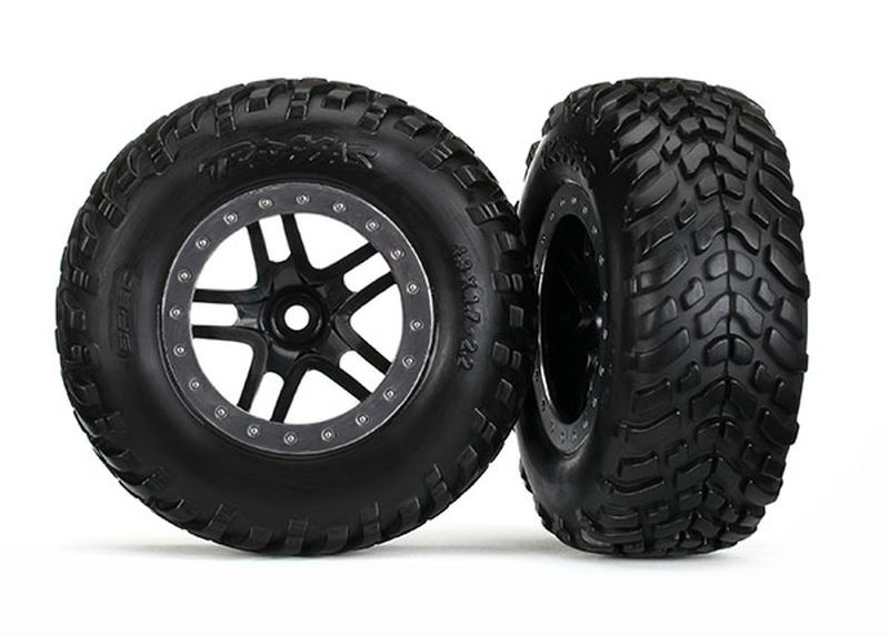 Traxxas Reifen+Felge montiert 2.2/3.0 SCT Split-Spoke 5889