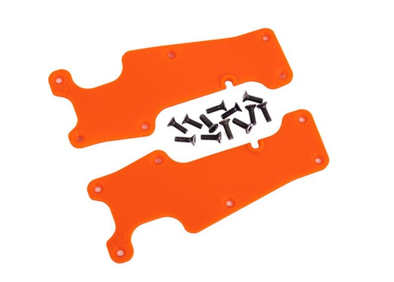 Traxxas Querlenker-Abdeckung orange vorn l/r + Schrauben 9633T