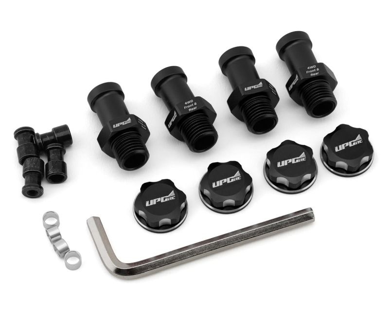 Upgrade RC Aluminum 17mm Hex Conversion schwarz für Traxxas Stamped 4x4