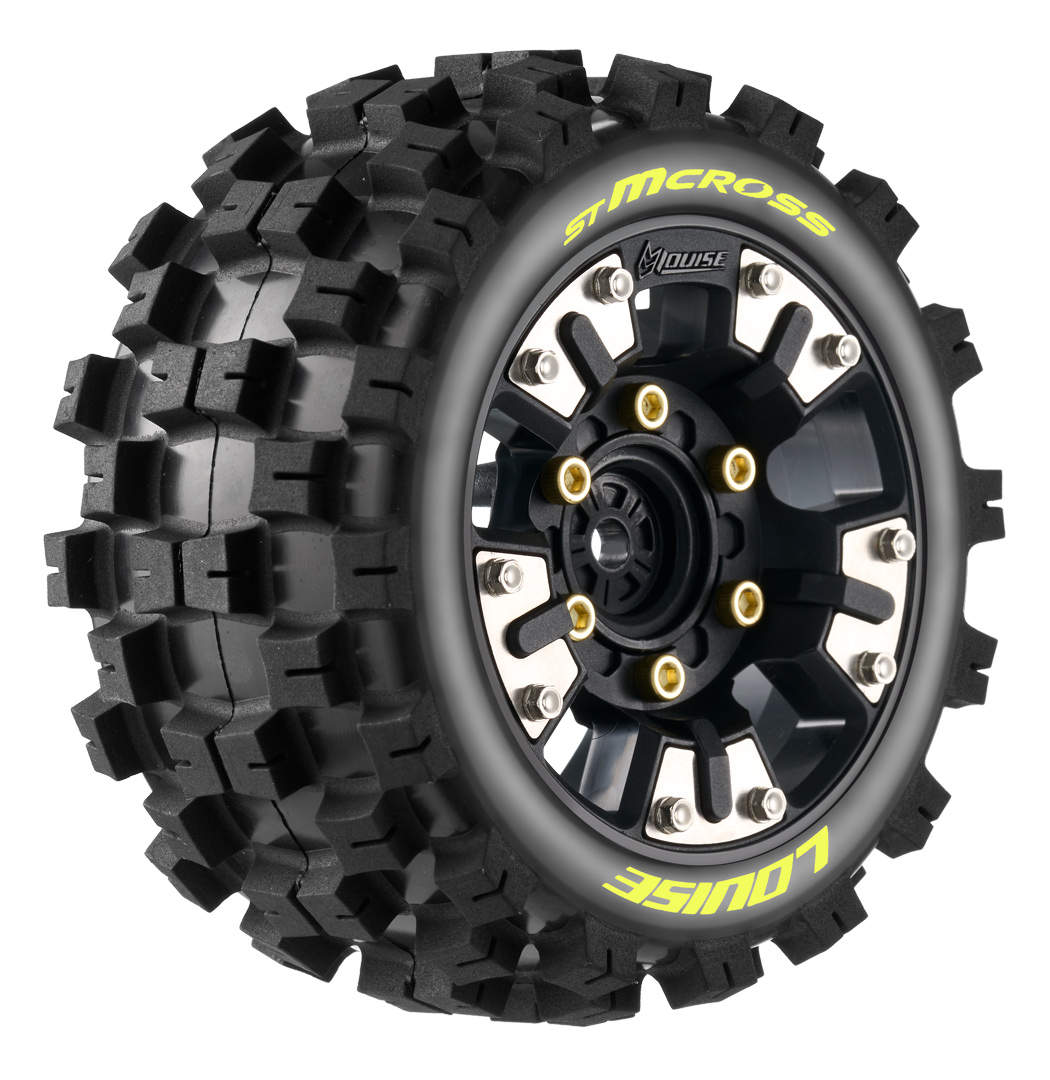 Louise ST-MCROSS auf Felge schwarz 12mm Removable Hex (0&1/2) (2) L-T3390SM