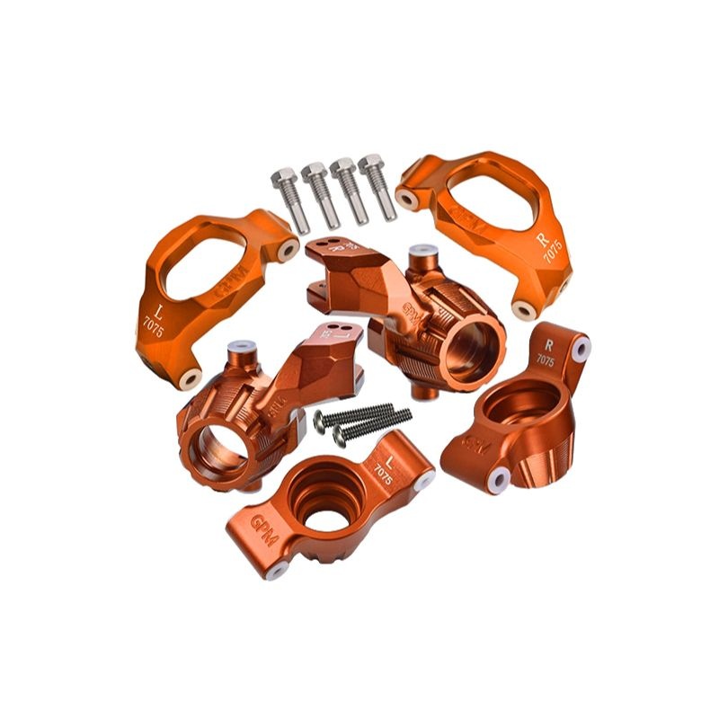 GPM Alu Lenkhebel, C-Träger vo und Rädträger hi +KT orange TRX Maxx, Maxx Slash TXMS192122NOR