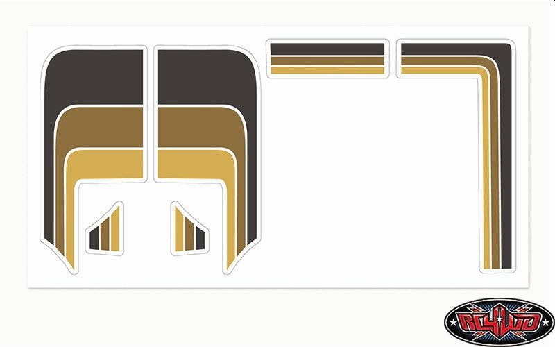 RC4WD Toyota 79-81 Body Decals (Brown) Z-S0132