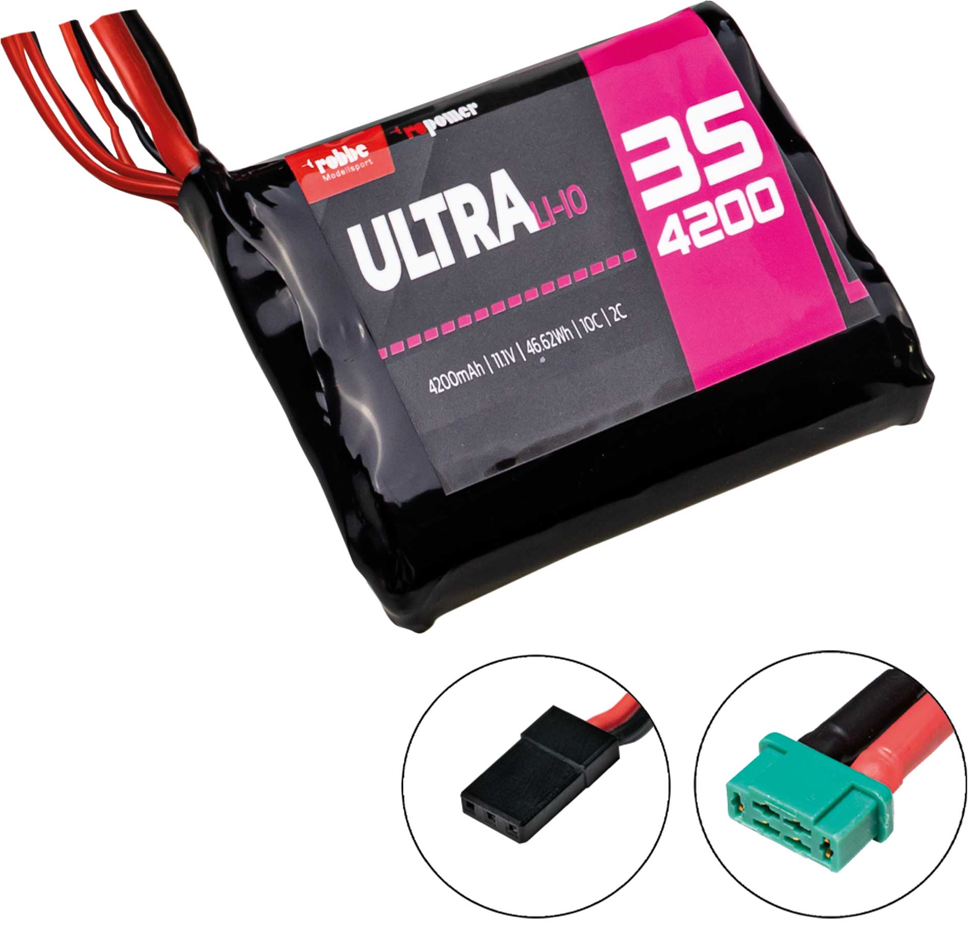 Robbe RO-POWER ULTRA LiIo 4200MAH 11,1V 10C 21700 3S1P side by side 7421