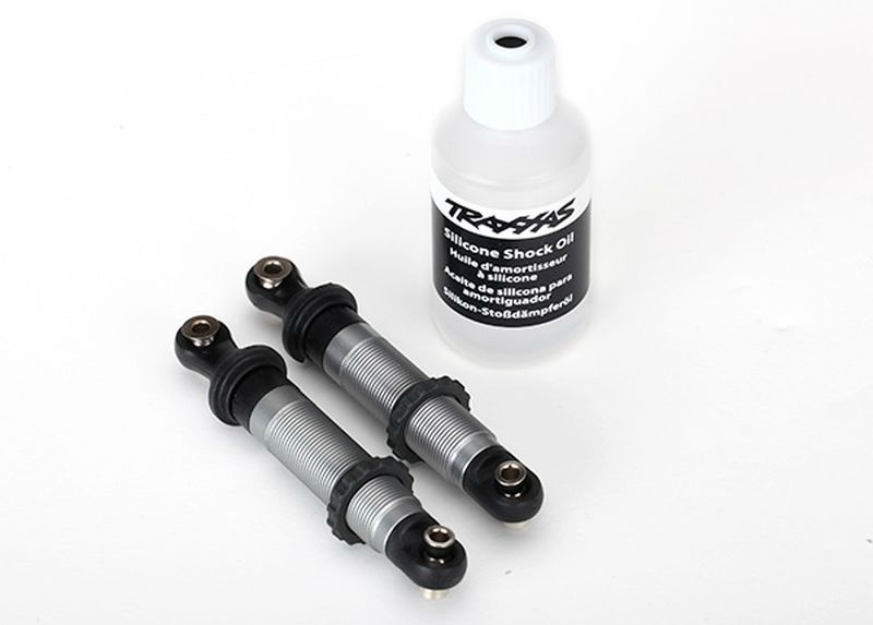 Traxxas Dämpfer, GTS, silber Alu (montiert) (2) 8260