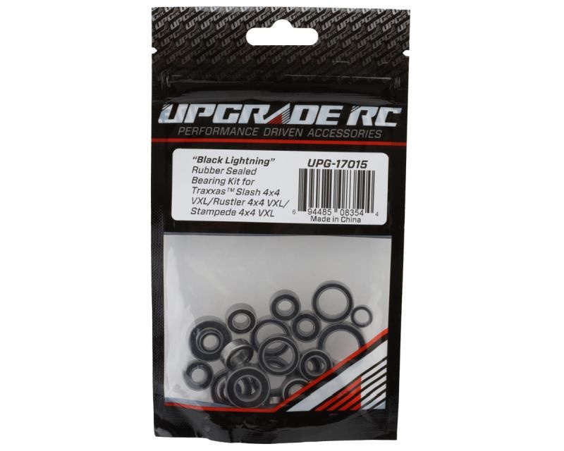 Upgrade RC Black Lightning Kugellager Set mit Gummidichtung  für Traxxas 4x4 VXL Slas UPG-17015