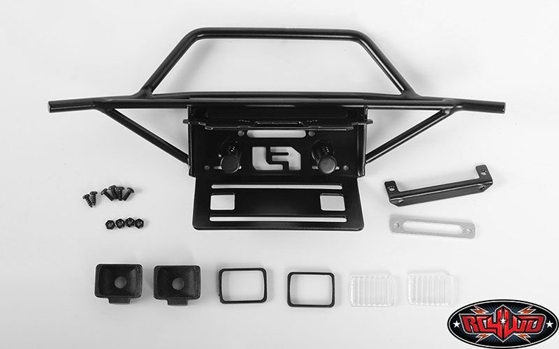 Metal Front Winch Bumper for HPI Venture FJ Cruiser W/Lights VVV-C0473