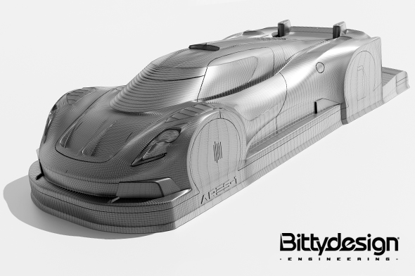 Bittydesign Body ARES-1 (Clear) 1/10 GT 190mm BDGT-190AS1