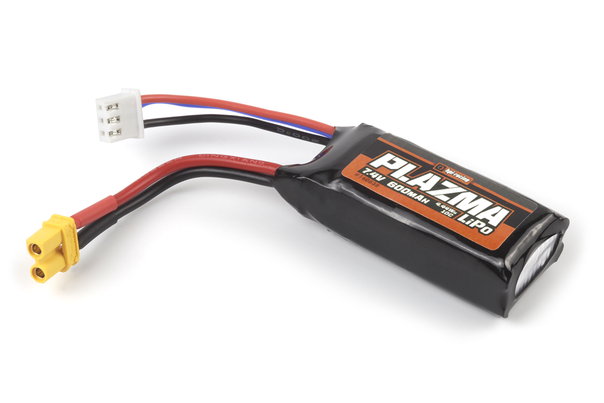 HPI Plazma 7.4V 600mAh 10C LiPo Akku Pack XT30 160838 - Abbildung 1
