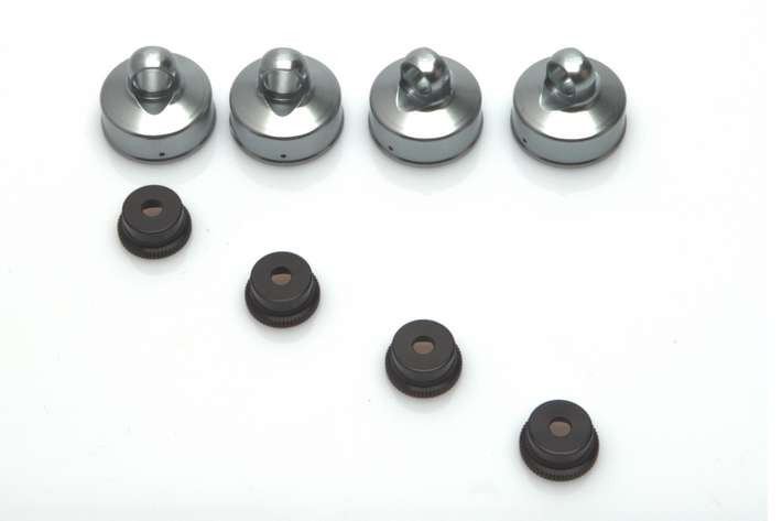 LRP S8 Rebel - BigBore Dämpferkappen oben (Aluminium) und unten (je 4 Stk) 133161