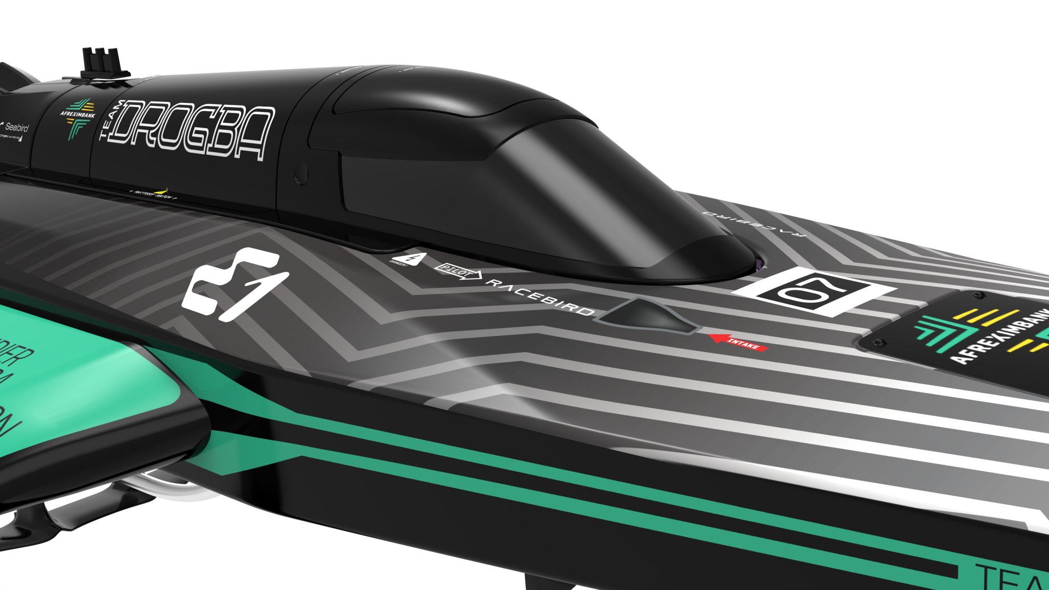 Joysway E1 Racebird Hydrofoil Boat Team Drogba 1/14 Rennboot RTR 8608DROGBA - Abbildung 2