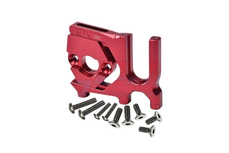 GPM Aluminium Mitteldiffhalter mit Motorbefestigung rot ARRMA Kraton, Talion, Typhon, Senton, Outcast MAK018NR