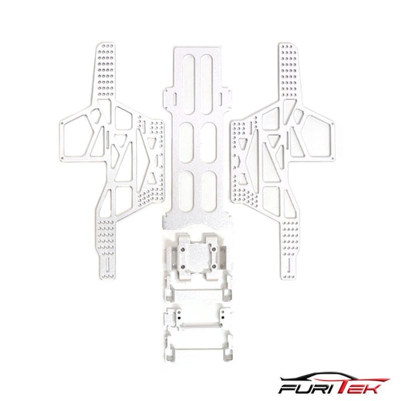 FURITEK RAMPART FRAME KIT FCX24 MAX SMASHER ALU WHITE VERSION Kits - Monster truck 1/24 FUR-2242