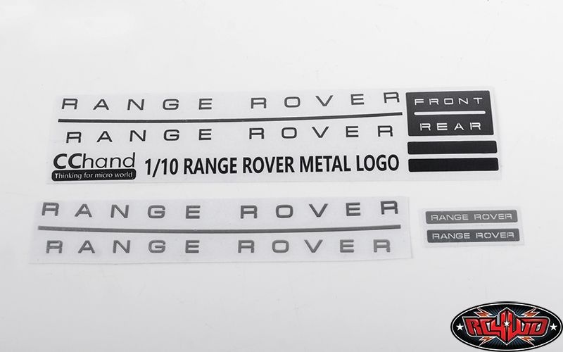 RC4WD VVV-C0650 Metal Emblem Set for JS Scale 1/10 Range Rover Classic Body