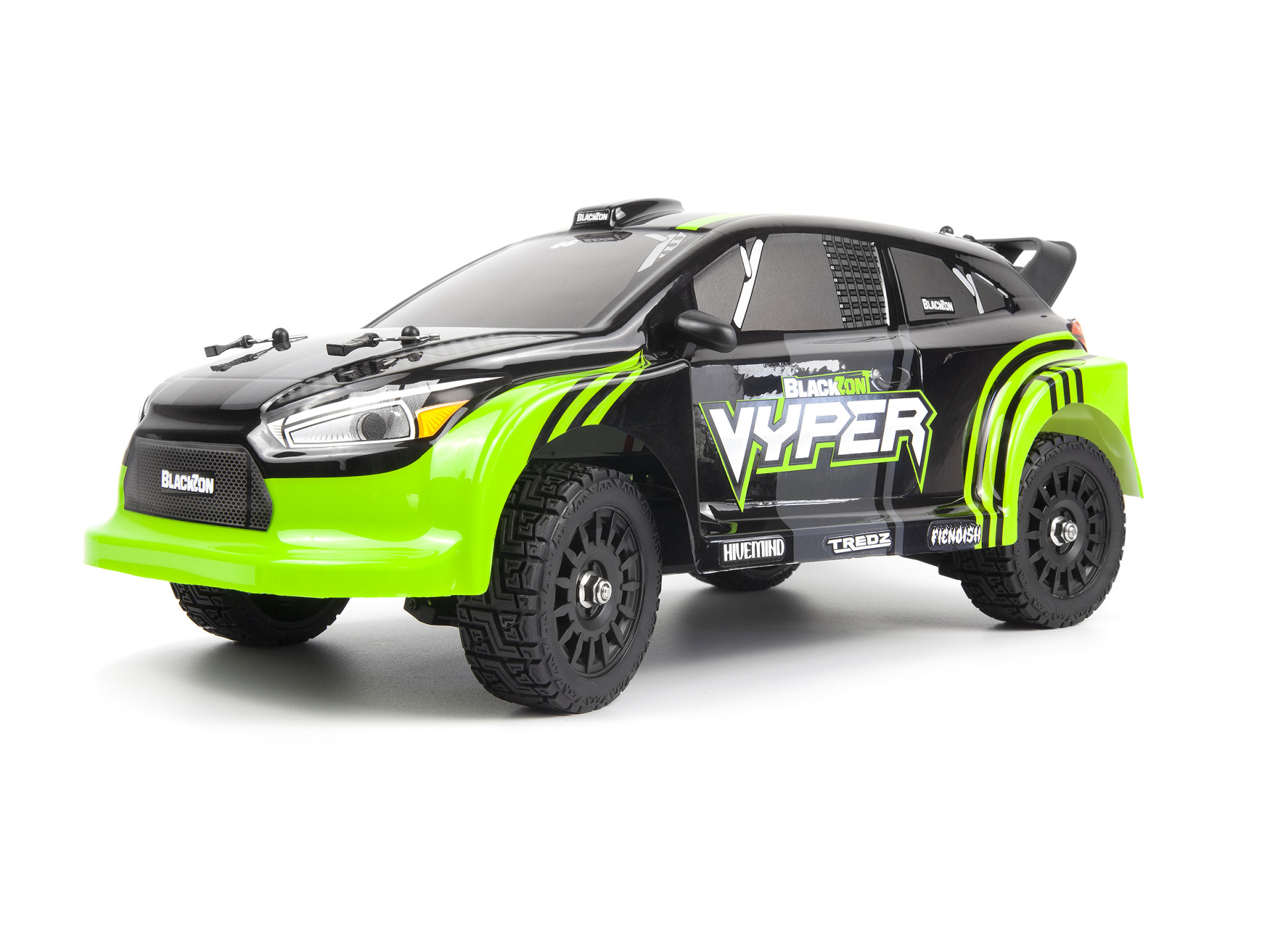 BLACKZON Vyper RX 1/16 4WD Rally Car Grün 540281 - Abbildung 1