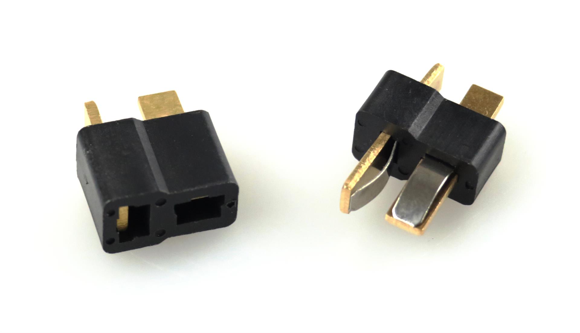 Amewi T-Stecker und Buchse schwarz 1 paar 28200