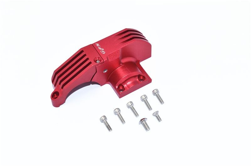 GPM Alu Hauptzahnradabdeckung rot Traxxas MAXX